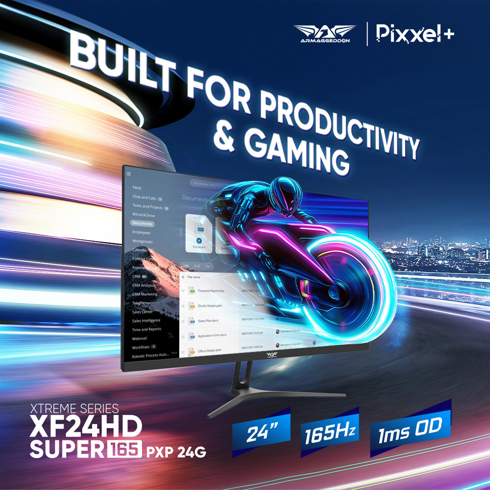 Armaggeddon Pixxel+ XF24HD PXP 24G 24-G PXP24G PXP24G - Gaming Monitor 24 inch IPS 1080p FHD 165Hz 1