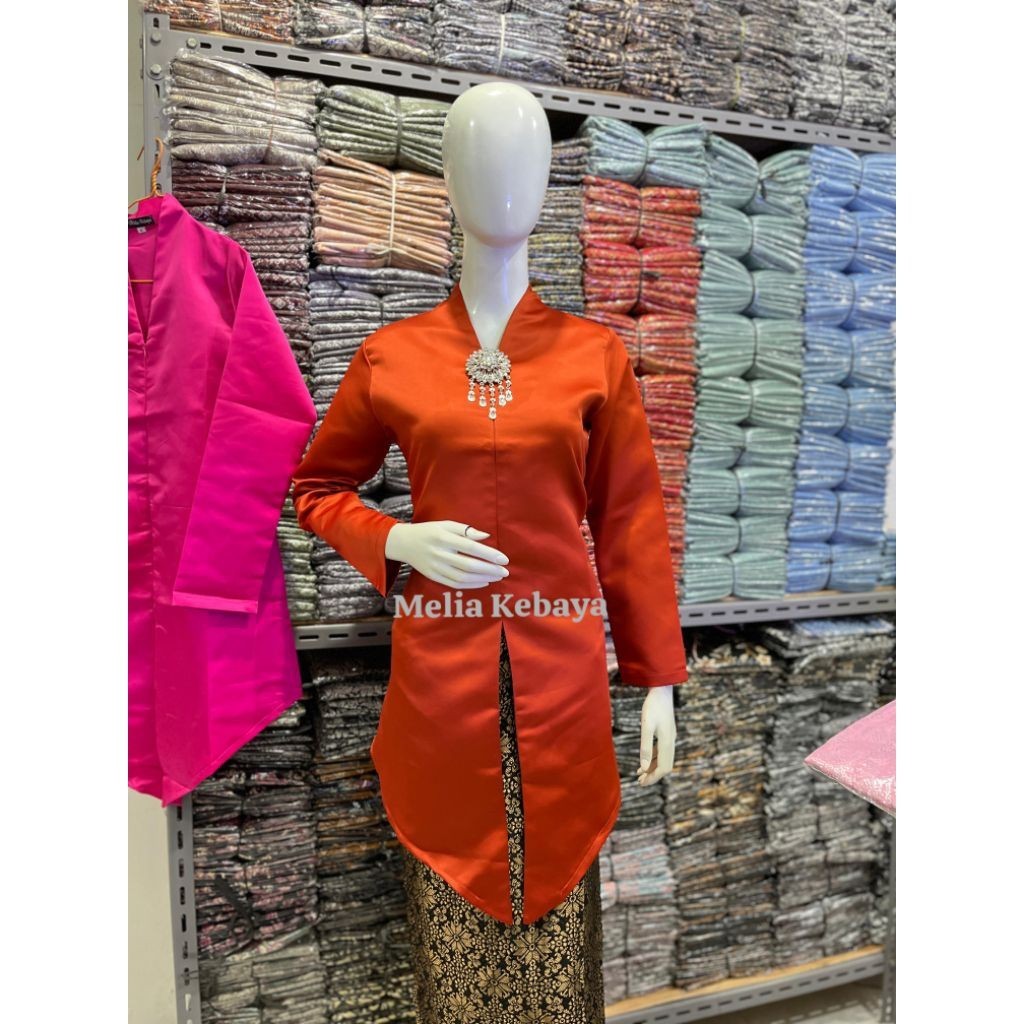 New Rohmah Kebaya - Setelan Kebaya Tafeta Tunik Melayu / Kebaya Tafeta Busui jumbo / Kebaya Modern /