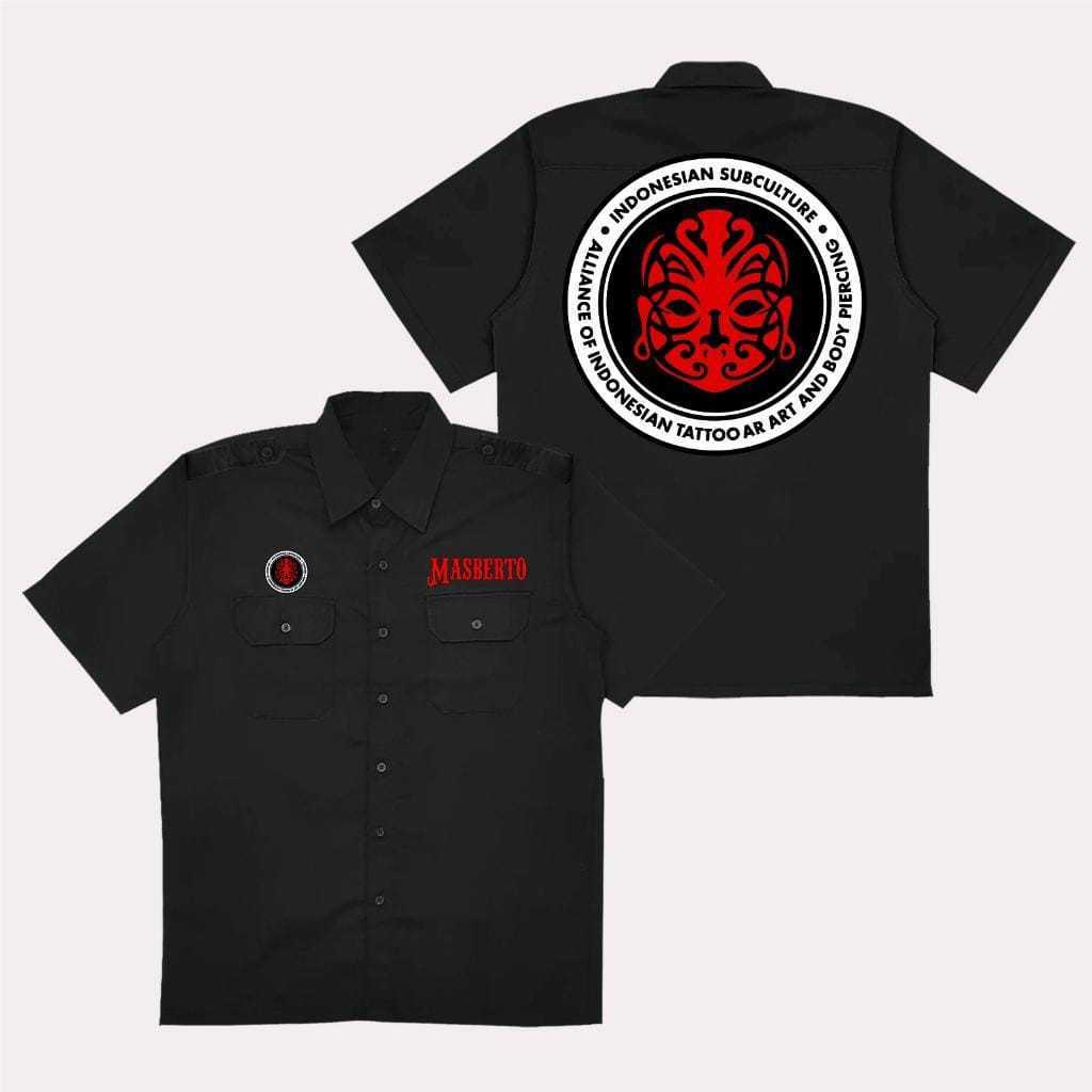 PROMO TERBATAS Auxso Clothing - Kemeja PDH Masberto Subculture   - Pakaian pria - Pakaian wanita - V