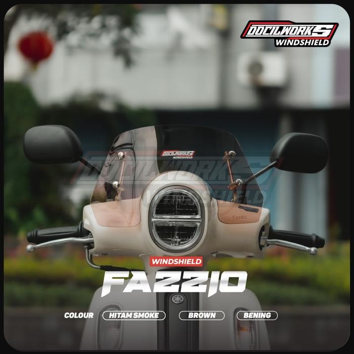 N28A  windshield yamaha fazzio | visor fazzio | fazzio | windshield Fazio - Smoke