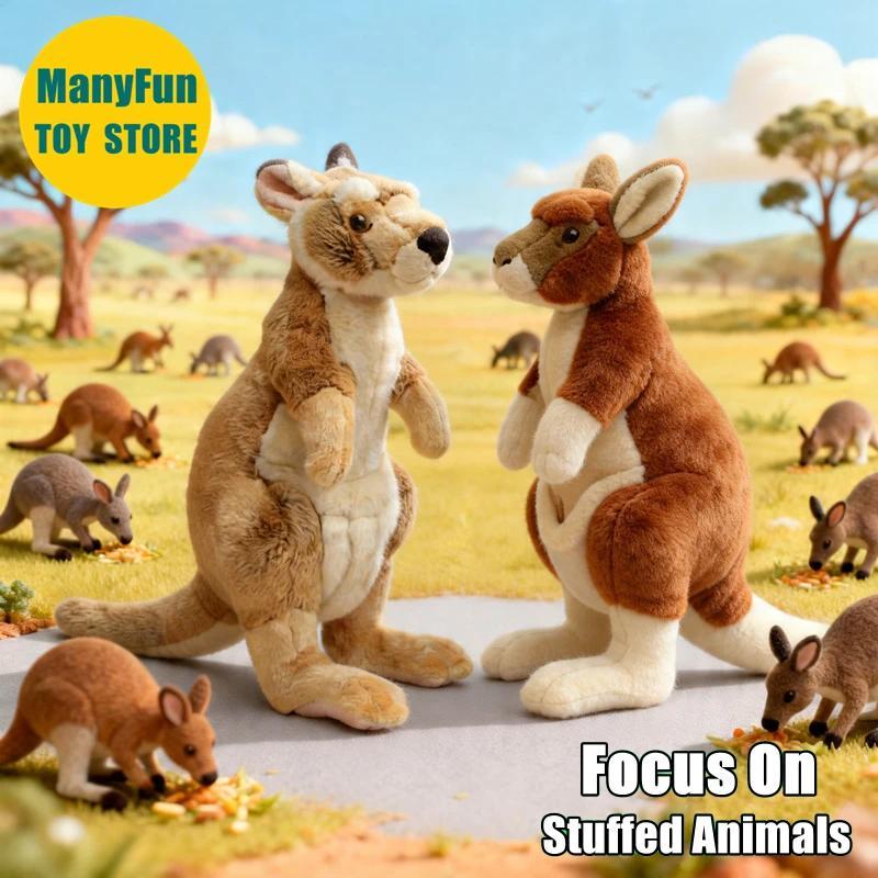 Kangaroo High Fidelity Cute Quokka Plushie Kangaroo Plush Toy Lifelike Stuffed Animal Simulation Dol