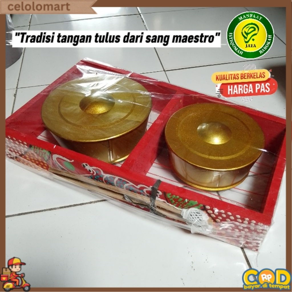 TERBARU Kenong Gamelan Anak Gamelan Mainan Edukatif Alat Musik Tradisional Isi 2 Mbah Yanto_maestro 