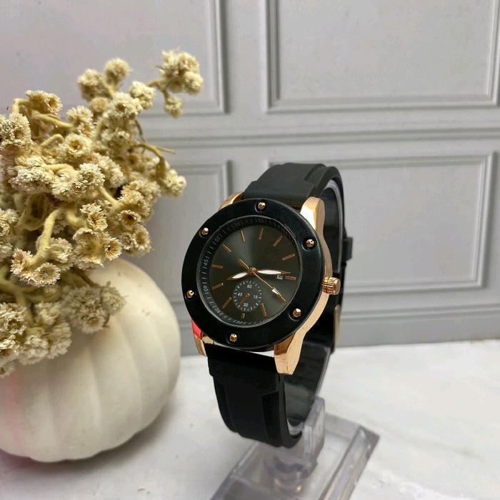 JAM TANGAN PROMO  DI BAWAH 50 RB Jam Fashion Wanita Bisa COD - hitam