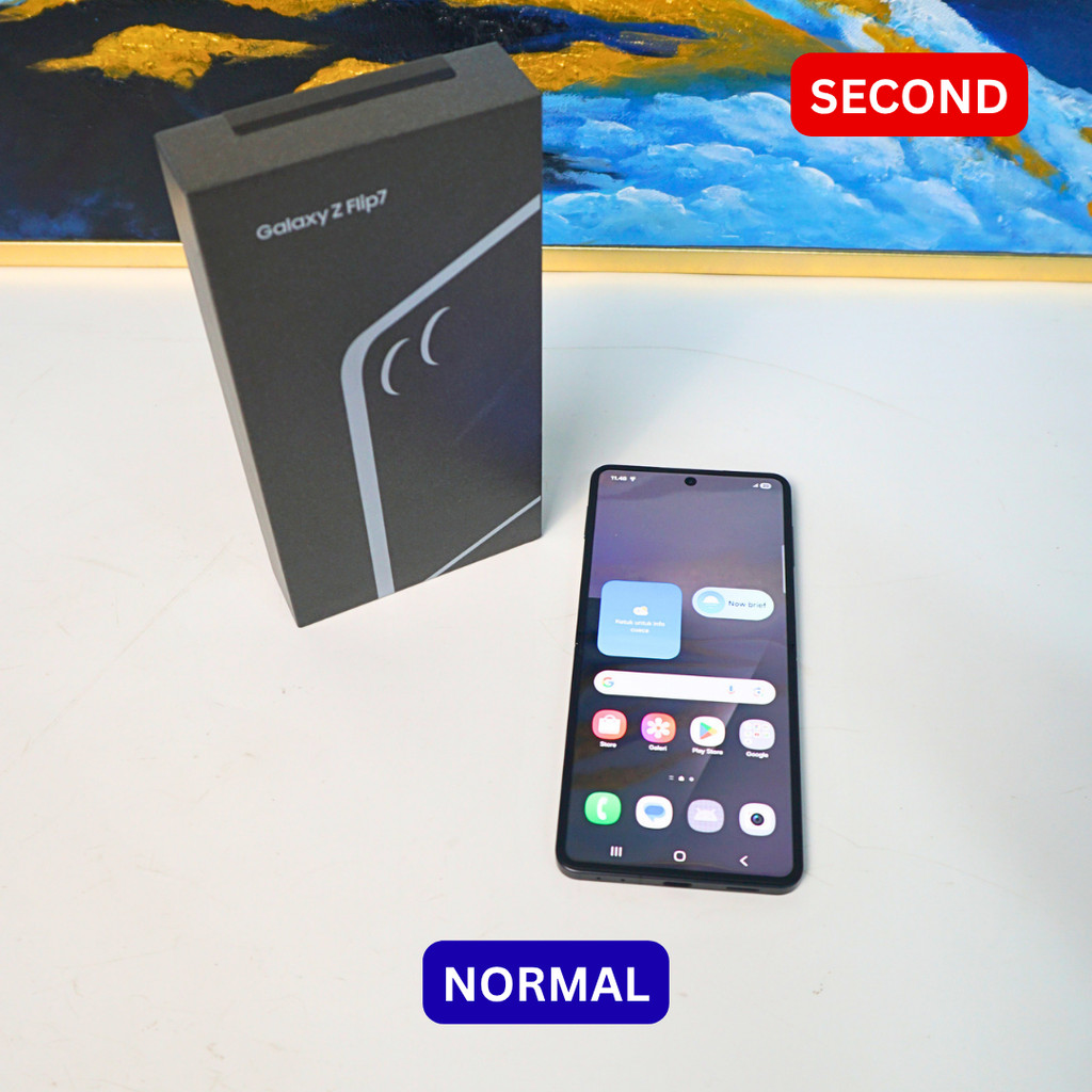 SAMSUNG Z FLIP 7 12/256 GB HP SECOND ORIGINAL SINAR MUTIARA CELL