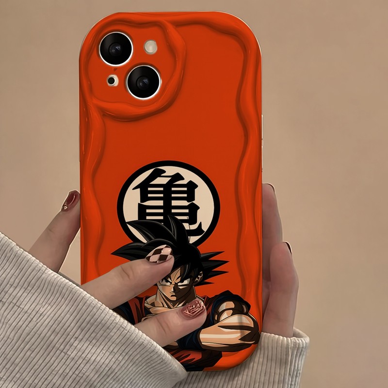 Casing iPhone Redmi Goku Dengan Logo Kame Untuk iPhone 16 15 14 13 12 11 Mini Pro E MAX Untuk Redmi 