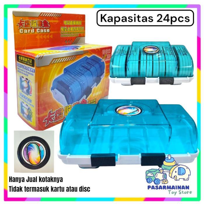 Kotak Mezatag Pokemon Tempat Penyimpanan Casing Card Mezastar Pokemon 24Tag - BIRU 3302