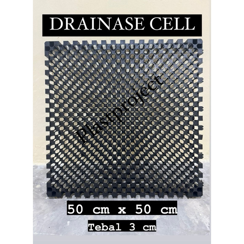 DRAINASE CELL 50x50x3 UTUH PREMIUM/ BUKAN SAMBUNGAN / DRAINAGE CELL TEBAL/ UTUH UKURAN 50 x 50 x 3 c