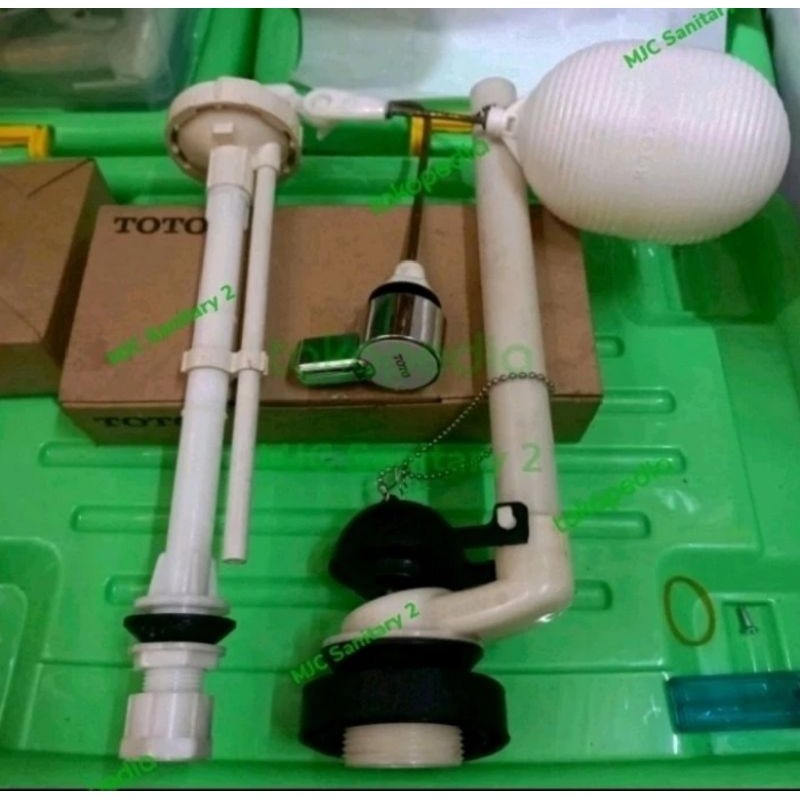 Alat Tabung Closet Duduk TOTO S516 - Engkol Samping - Bekas Komplit sett