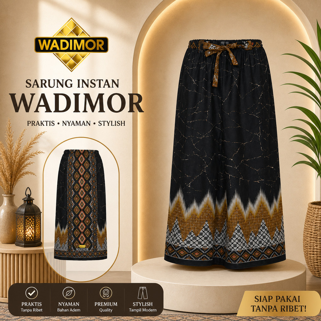 Sarung Instan Wadimor Motif Batik Premium – Elegan & Anti Pasaran
