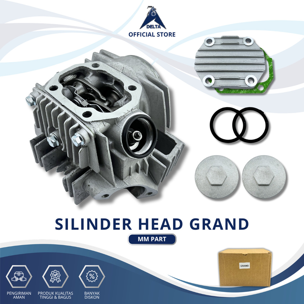 SILINDER HEAD GRAND - Cylinder Head Kop Honda Supra X Lama Supra Old Prima Win Astrea Komplit
