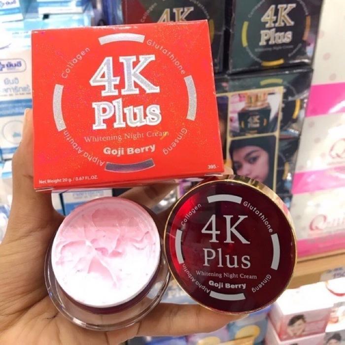 4K PLUS WHITENING CREAM UNTUK WAJAH - GOJI BERRY