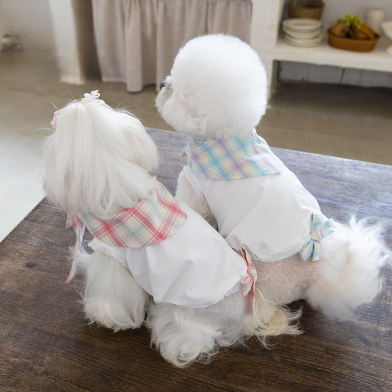 [TamanPet] Dekorasi Pakaian Pasangan Boneka Teddy dari kain organik vintage