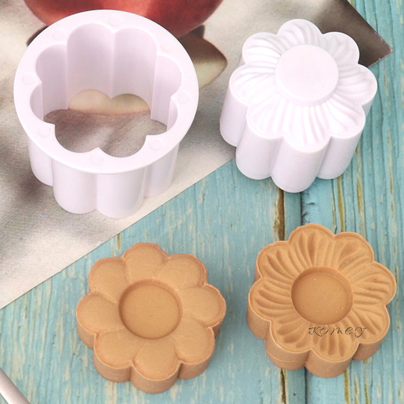 Cetak Kue Bulat/Kue Kering Press Rumah Desain Dua Sisi/Cetak Kue BulatCetakan Puding Mini Cetakan Ku