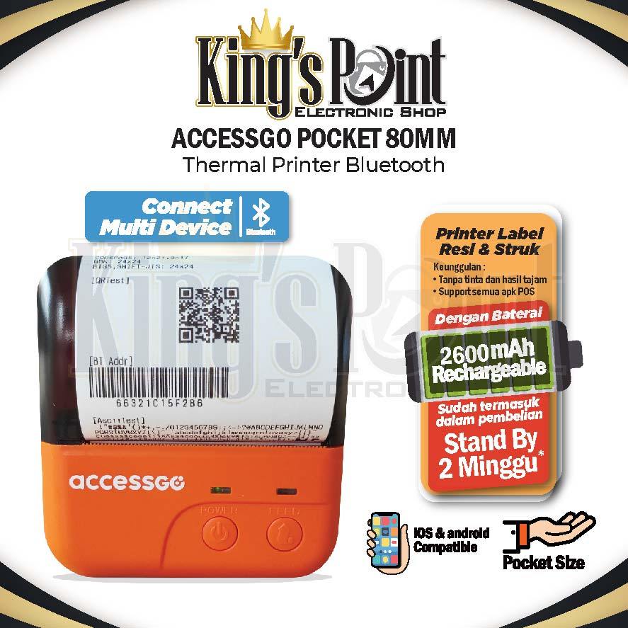 Accessgo Printer Thermal 80mm Bluetooth