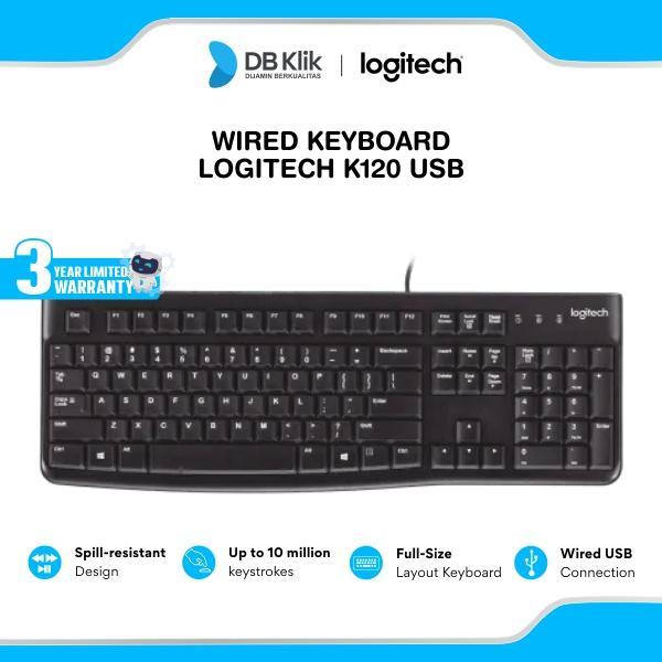 Keyboard Logitech K120 USB - Logitech Keyboard K120 - Black