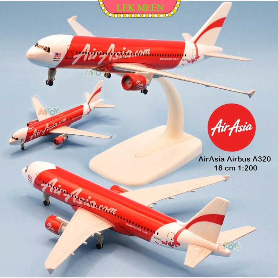 lekmeen- Diecast pesawat air asia mainan pesawat garuda indonesia diecast pesawat emirates A380 main