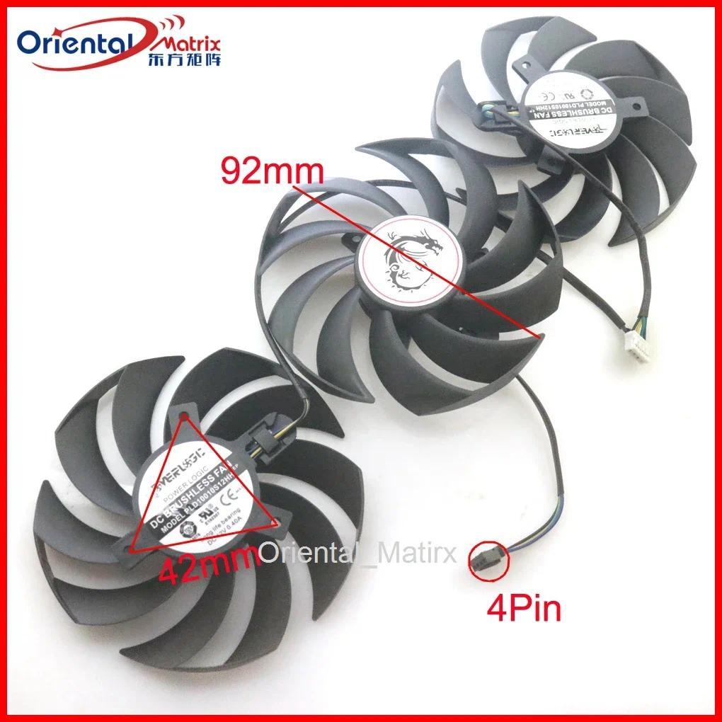 PLD10010S12HH DC12V 0.40A 92mm 4Pin For MSI RTX3090ti RTX3090 RTX3080 RTX3070 SUPRIM Graphics Card C