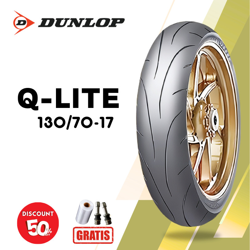 Ban Soft Compound Motor Sport - Supermoto DUNLOP SPORTMAX Q-LITE 130/70 Ring 17 Tubeless