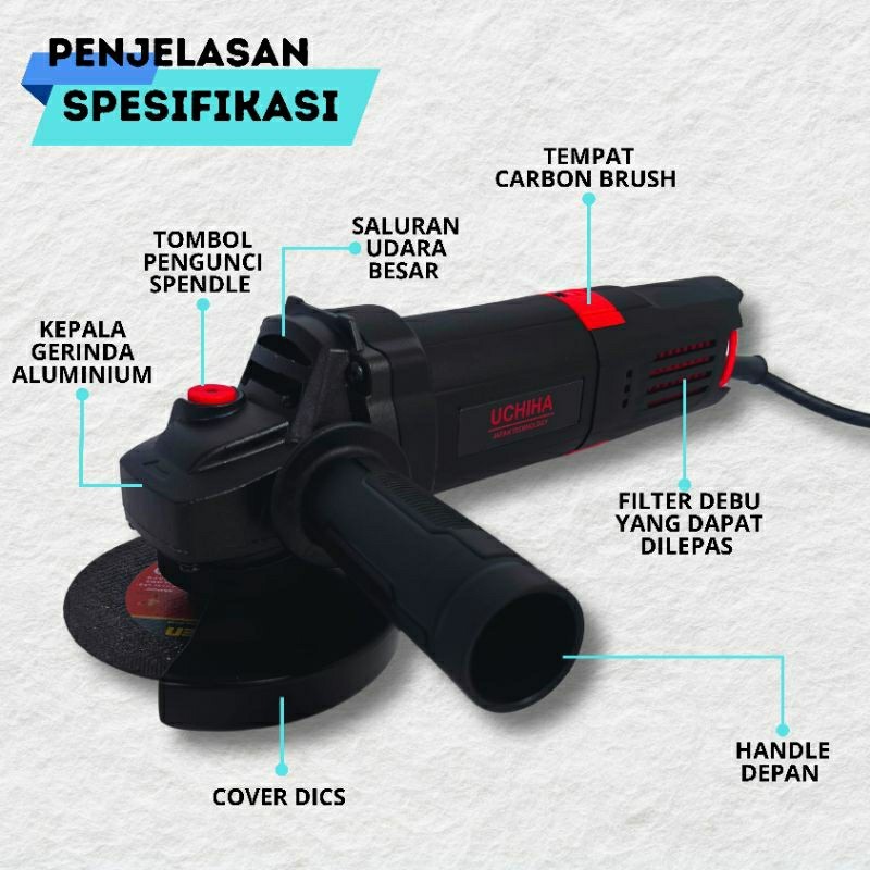 mesin gerinda komplit full bonus gerinda angle uchiha ORI