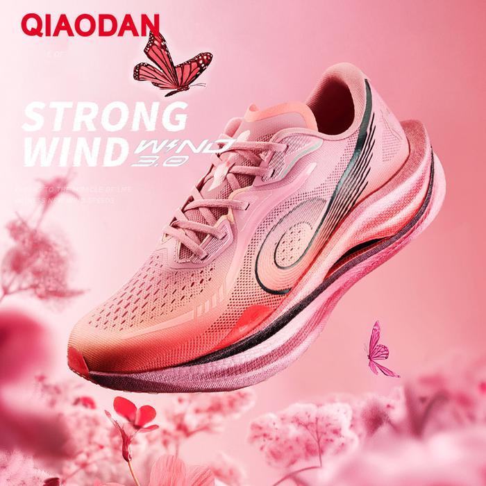 Sepatu QIAODAN WIND3 Men's 2026 Marathon Sport Shoes Racing Training Running Shoes Body Test Breatha