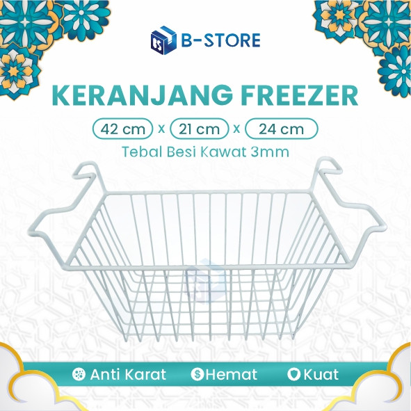 Keranjang Freezer / Rak Keranjang Freezer / Rak Freezer ukuran Tebal Besi 3mm