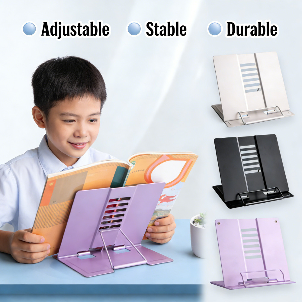 Buku Besi Stand / Book Holder / Book Stand / Metal Bookends