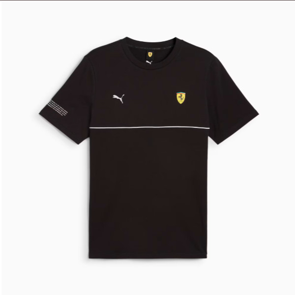 PUMA Baju Ekslusif Collab Ferrari Pria Ferrari Race SDS tee Warna Puma Black - 630219 01
