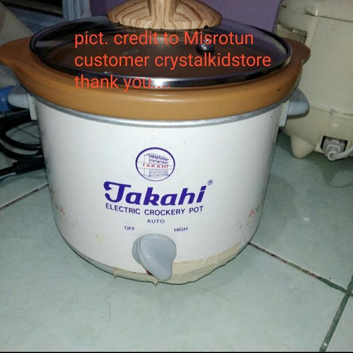 Tutup kaca slow cooker slowcooker takahi 1.2liter 1.2 liter l 1.2l 1.5l 1.8l 1.5 liter 1.8 liter 1.5