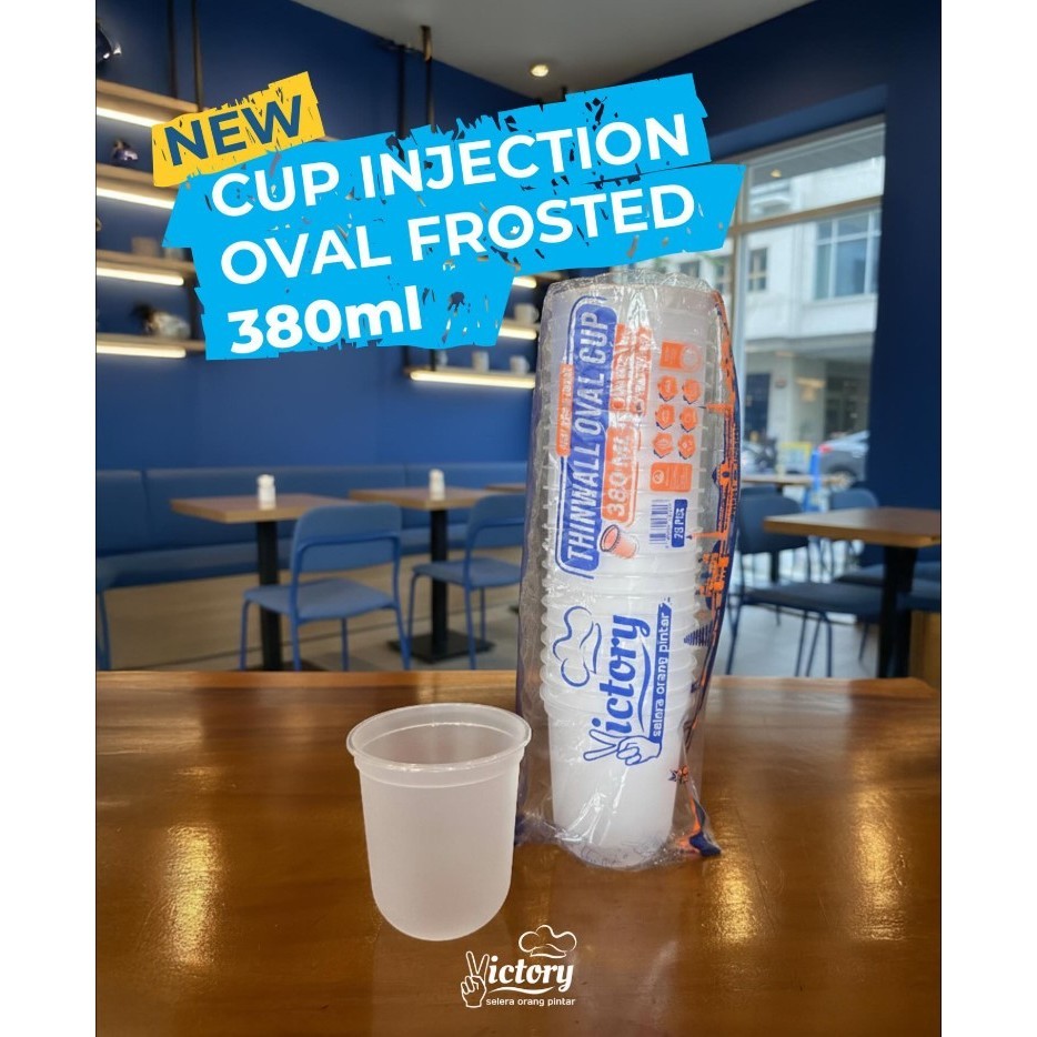 ASS FROSTED CUP INJECTION THINWALL FROSTED PUTIH DOFF CUP INJECTION DOFF ANEKA UKURAN GABUNGAN TUTUP