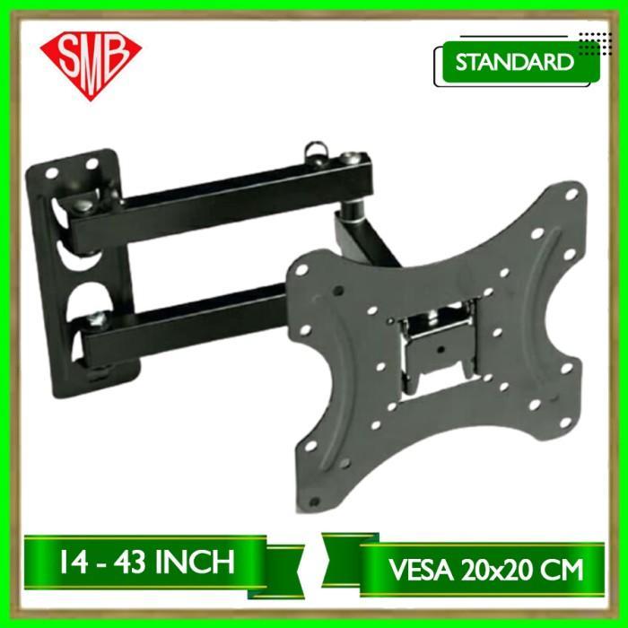 [BEST SELLER] Bracket TV LED LCD 32 40 43 24 21 29 17 14 Inch Dijamin Cocok 14 - 40 In 6 Arah Univer
