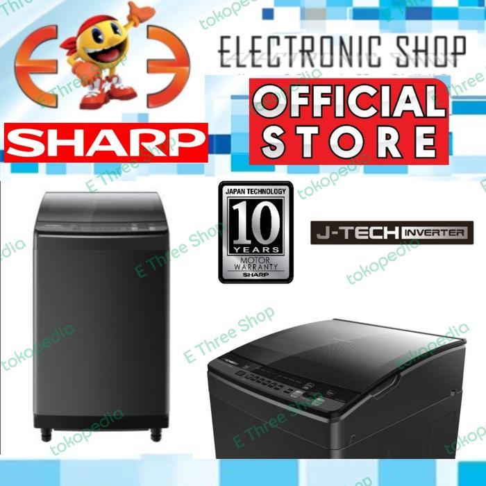 Sharp Es M1050Xt Mesin Cuci Top Loading 10.5Kg - Esm1050Xt