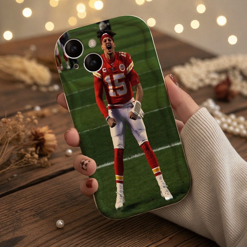 Casing iPhone Redmi Pemain Sepak Bola Bernomor 15 Untuk iPhone 16 15 14 13 12 11 Mini Pro E MAX Untu