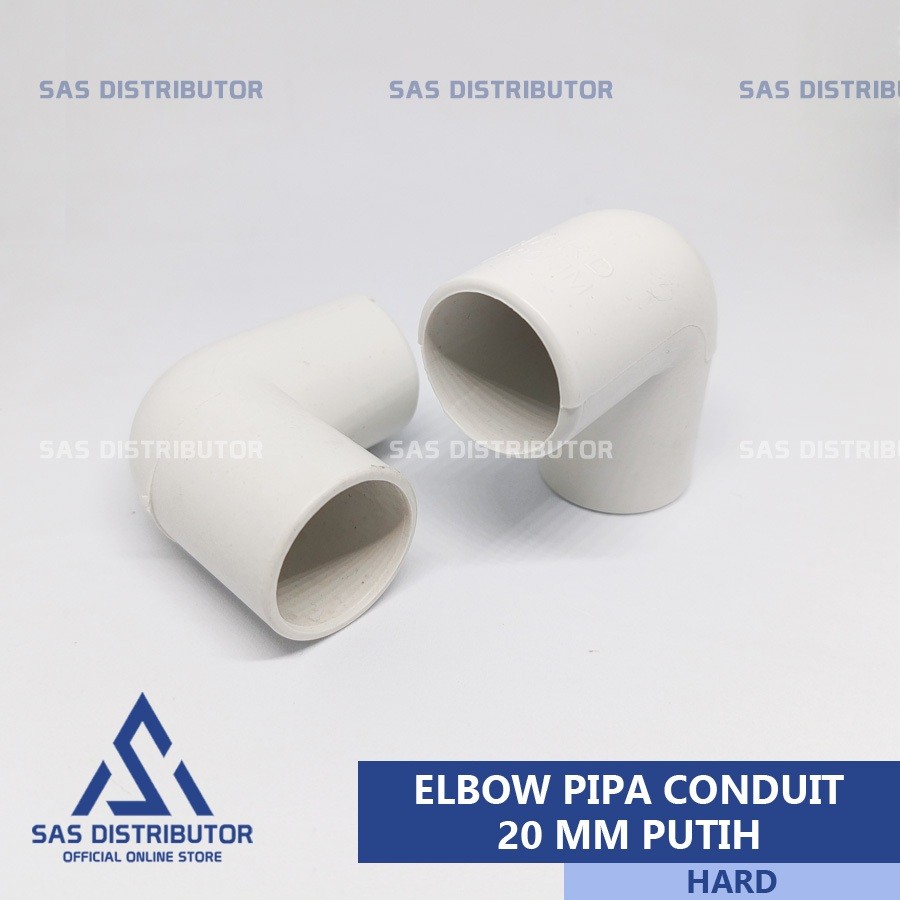 Keni 20 mm Putih PVC Hard / Knee Conduit 20 mm / Keni Pipa Listrik 20 mm / Elbow 20 mm Pipa Conduit