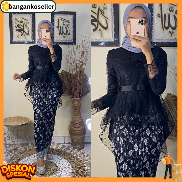 NEW KIRANA OL - (BISA COD) SETELAN KEBAYA MODERN AURORA PITA/KEBAYA WISUDA MODERN KEKINIAN/KEBAYA BR