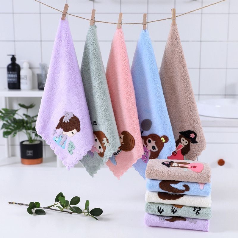 Handuk Muka Tangan Microfiber Motif / handuk travel bayi /  handuk muka/ handuk kecil untuk bayi / h