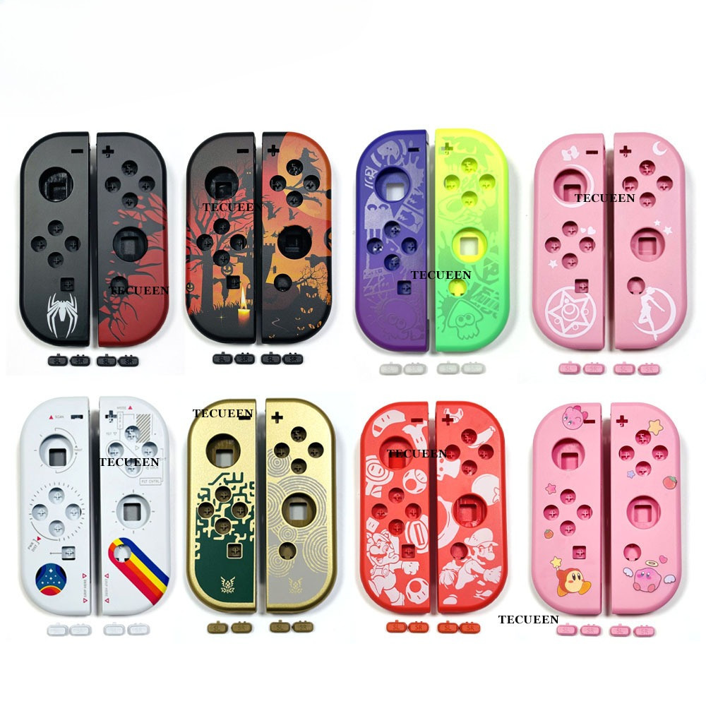 Replacement Shell for Nintendo Switch JoyCon Full Housing Shell  Buttons Repair Parts Plastic Case f