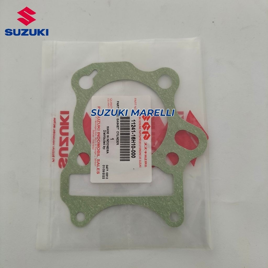 PAKING GASKET BLOK SEHER SHOGUN FL 125 PAKING BLOK SEHER SUZUKI SHOGUN FL 125 ORIGINAL SGP