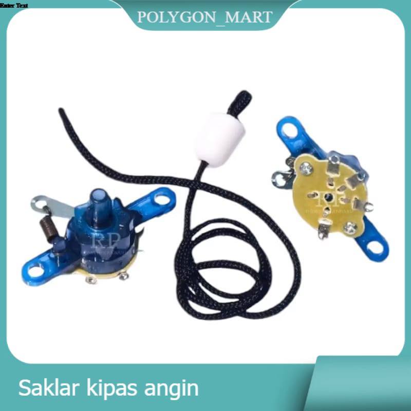 Saklar Kipas Dinding 3 Percepatan Universal | Sparepart Pull Switch Kipas Angin