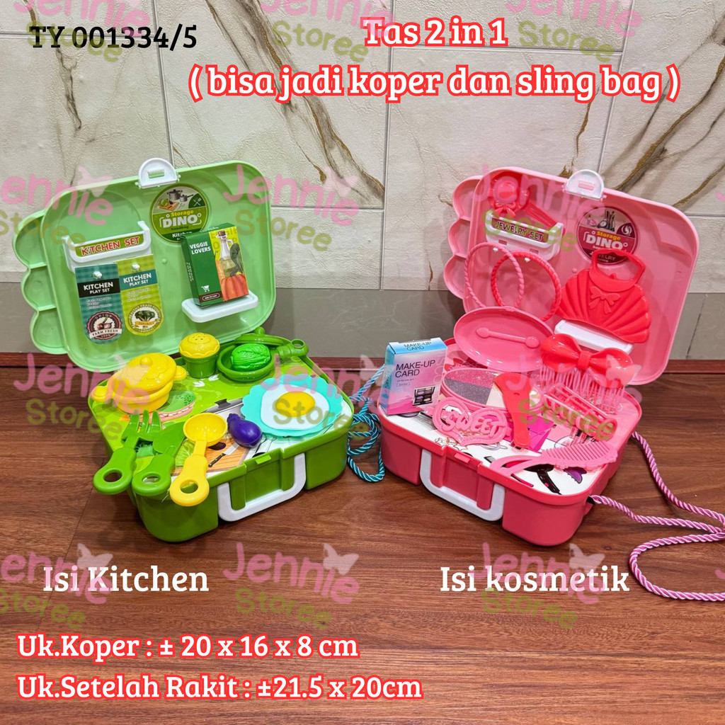 Mainan Masak Masakan Koper / Mainan Make up Koper / Makeup Mainan / Kitchen Koper Mainan