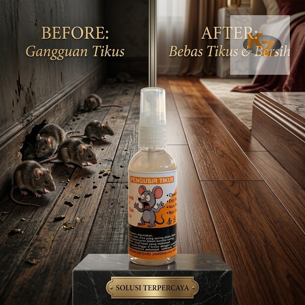PENGUSIR TIKUS KZ- CAIRAN PENGUSIR TIKUS - SPRAY PENGUSIR TIKUS - SEMPROTAN PENGUSIR TIKUS - ANTI TI