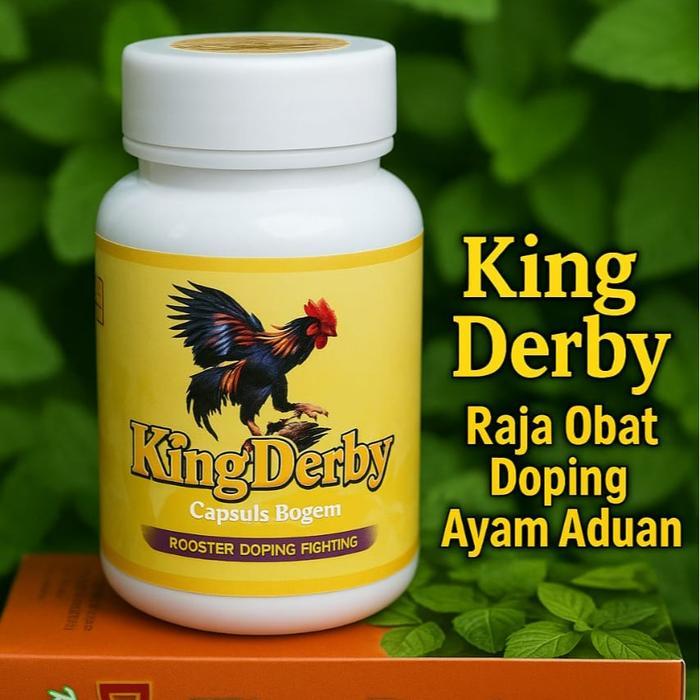 Ready KING DERBY Raja Obat Doping Ayam Aduan Asli Kuba Kapsul Boster Meningkatkan Performa Kekuatan 