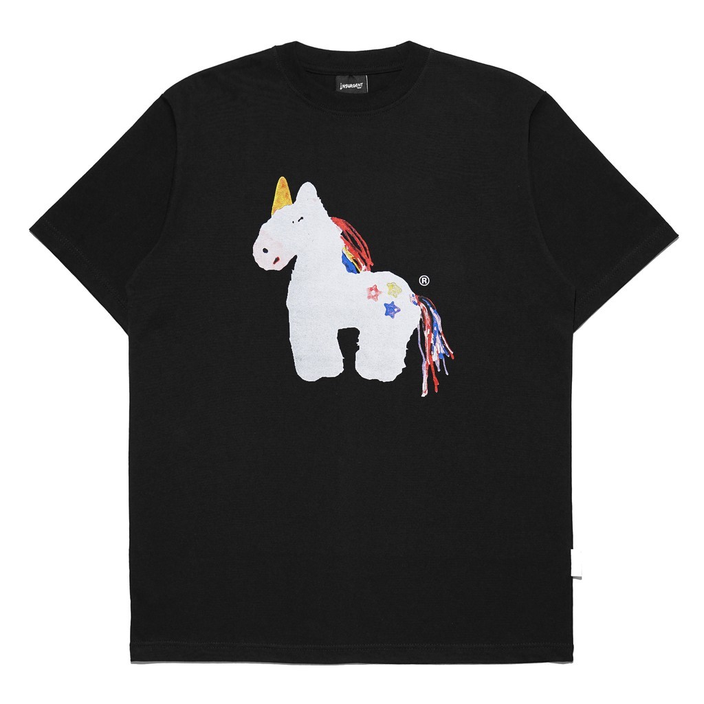 Insurgent Club - Heavyweight Tshirt Kaos Unicorn Doll Black