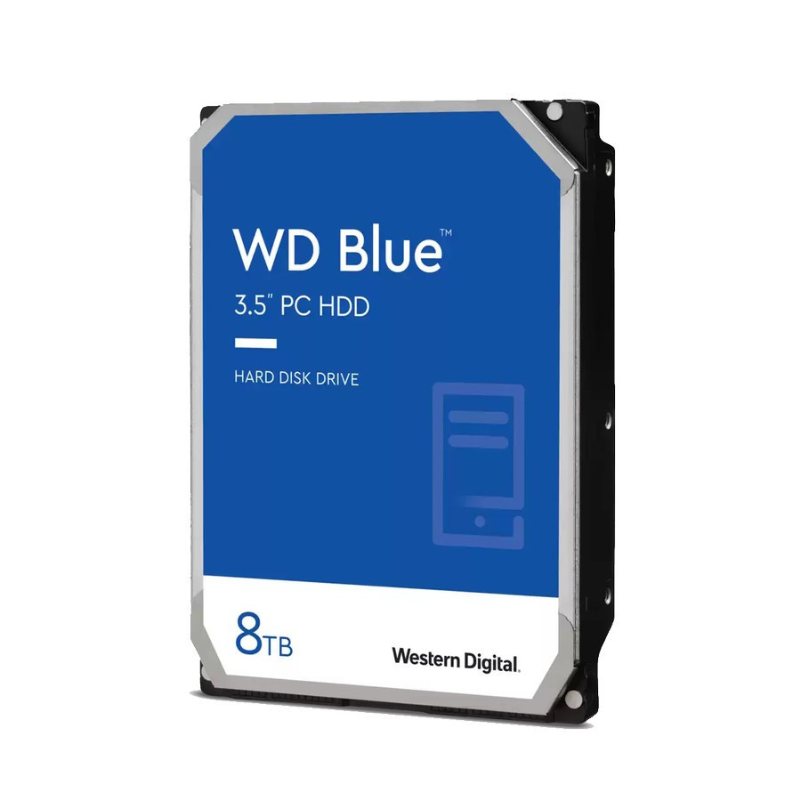 HDD 3.5" WD BLUE 8TB RESMI  | HDD Internal PC 3.5" 8TB -  Garansi 2 Tahun
