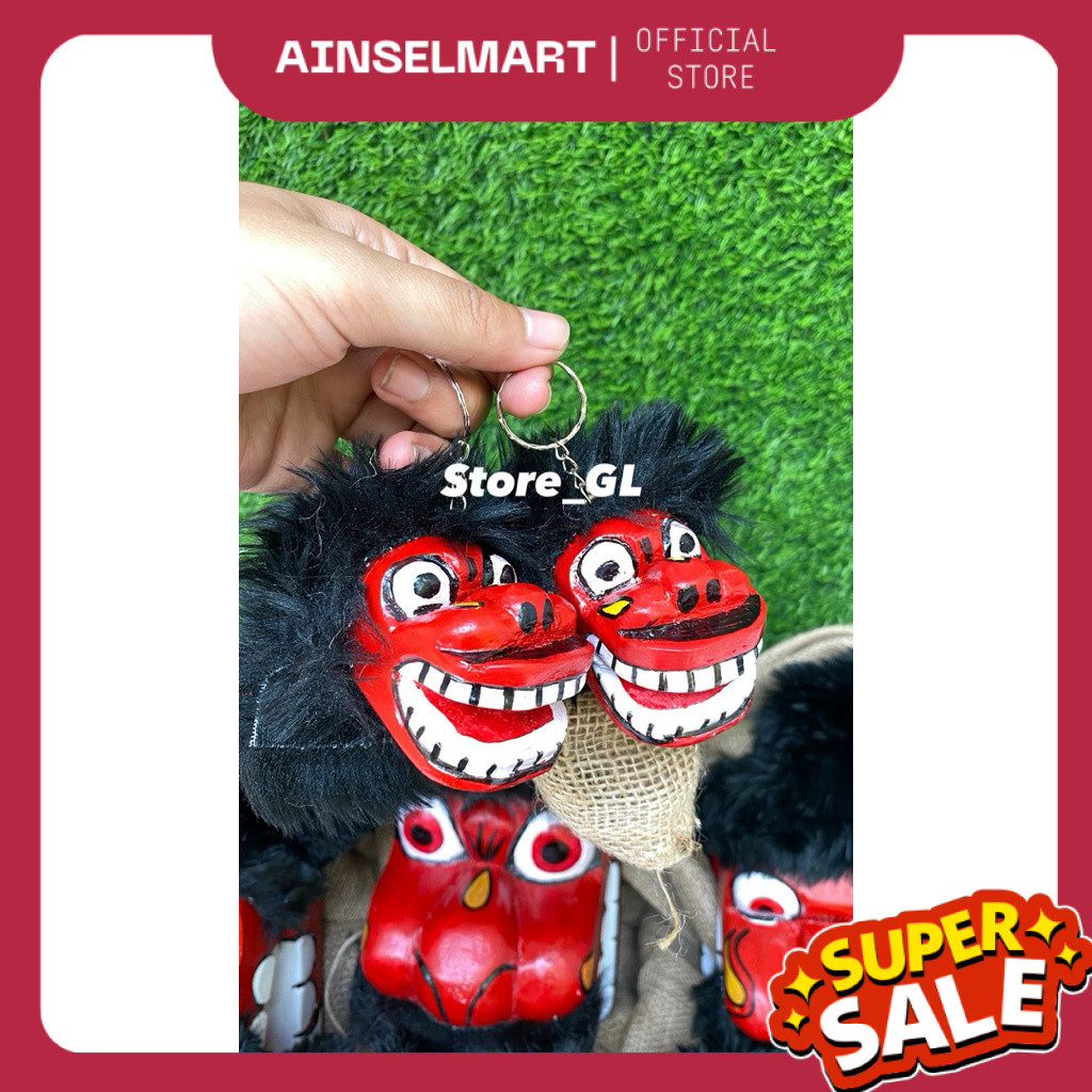 Miniatur Barongan, Miniatur Bangbarongan, Miniatur Caplokan, Gantungan Kunci Barongan, Gantungan Kun
