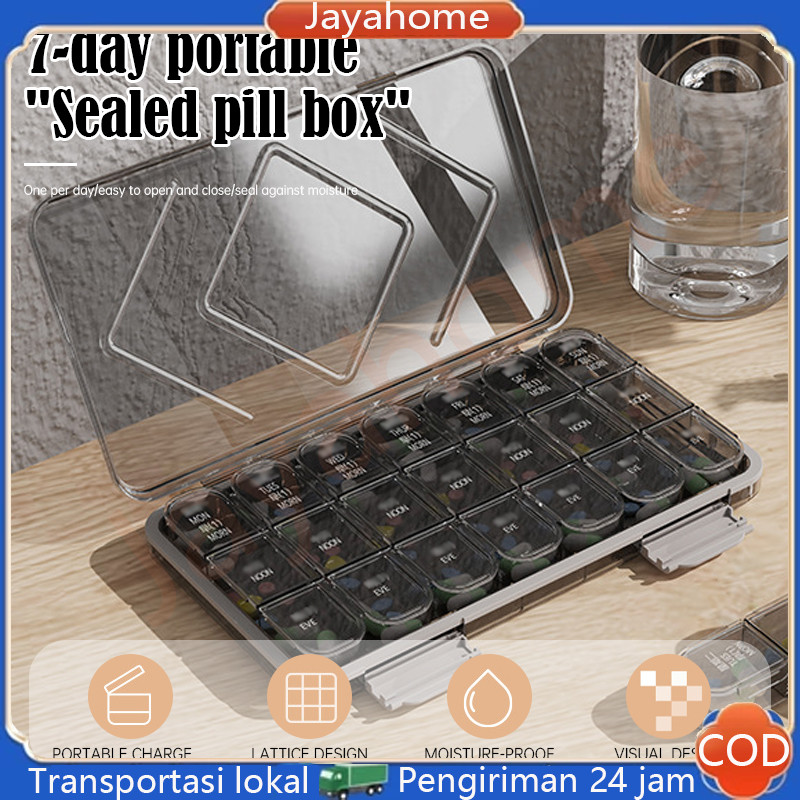 Kotak Kemasan Obat Tahan Lembap, Kotak Obat Tertutup, Kotak Obat Kapasitas Besar