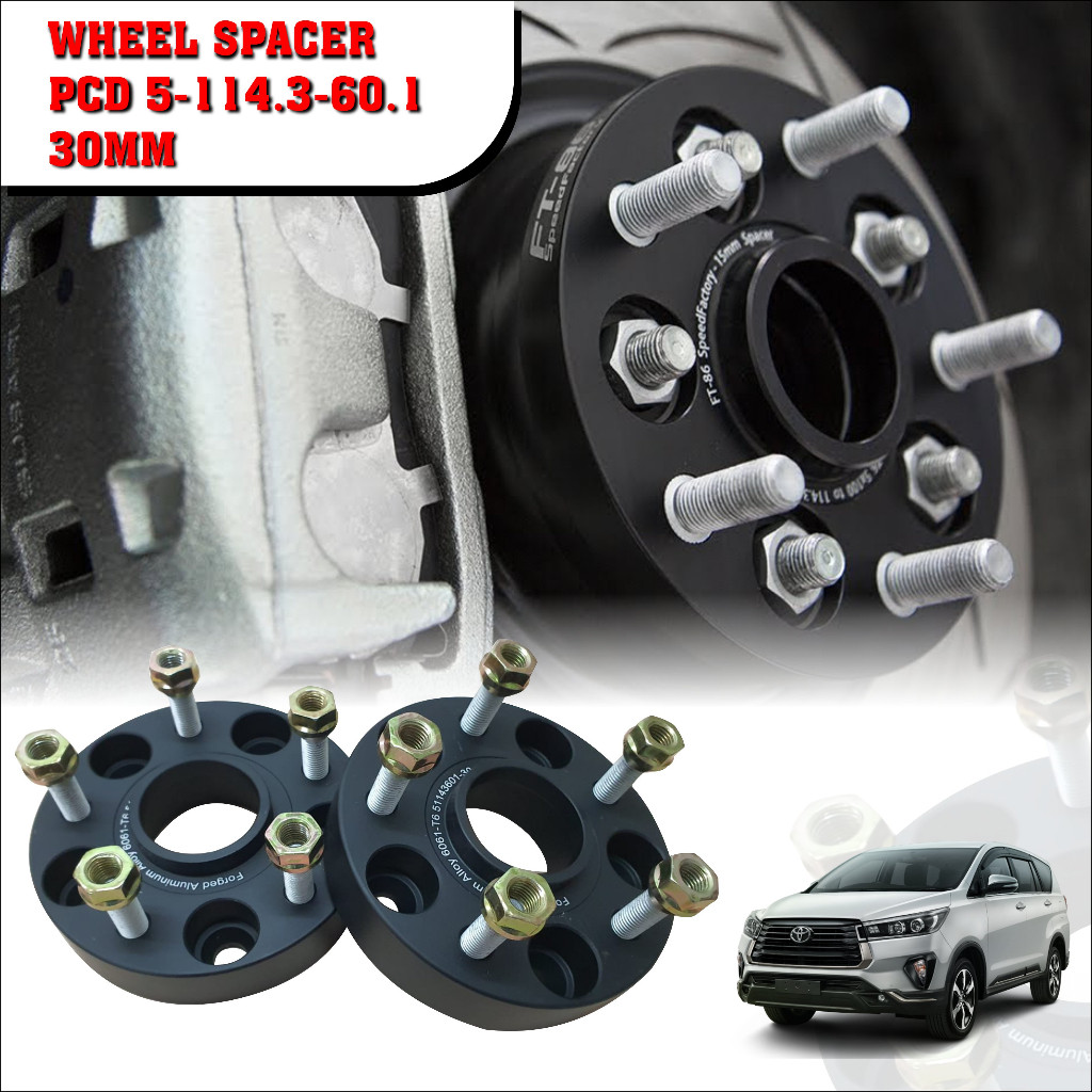 Promo Murah Wheel Adaptor Velg Spacer Aluminium - Toyota Innova Reborn 2KD 2GD Zenix - 5-114.3-60.1 