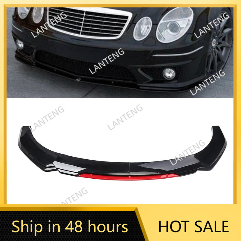 Car Front Bumper Lip For W211 W212 W213 Splitter Spoiler ffuser Carbon Fiber Look Lower Lip Protecto