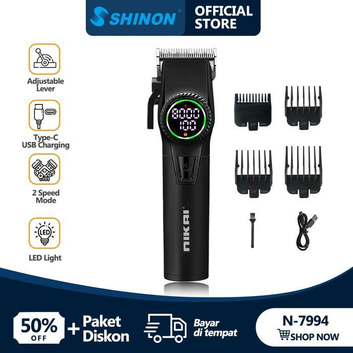 Nikai N-7994 Hair Clipper Mesin Cukur Rambut Pangkas Rambut Profesional