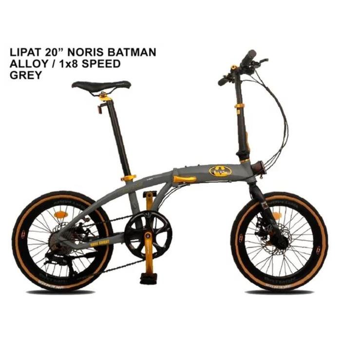 SEPEDA LIPAT FOLDING 20 PACIFIC NORIS BATMAN ALLOY