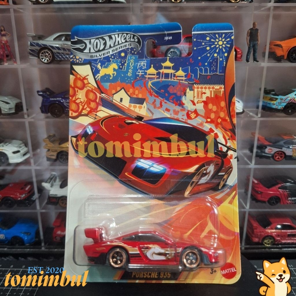 Hotwheels Hot Wheels Porsche 935 Red Chinese New Year Silver Series Edition Horse